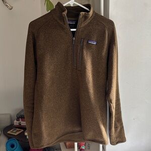Patagonia Olive Green Quarter-Zip Pullover